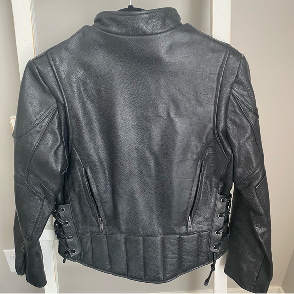 Genuine Leather Motorcycle Jacket - Picture 2 of 7